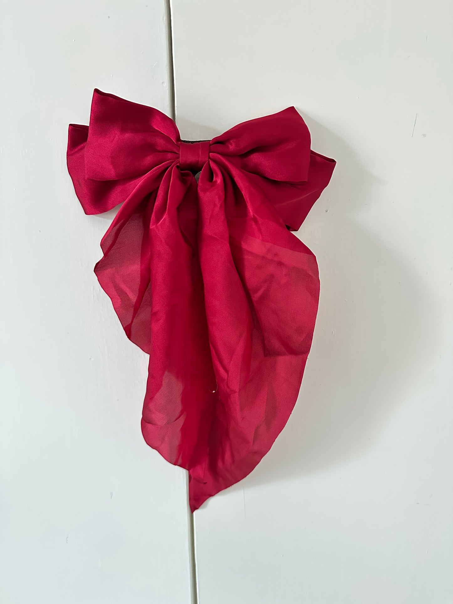 Polyester Ribbon Bow Barrettes