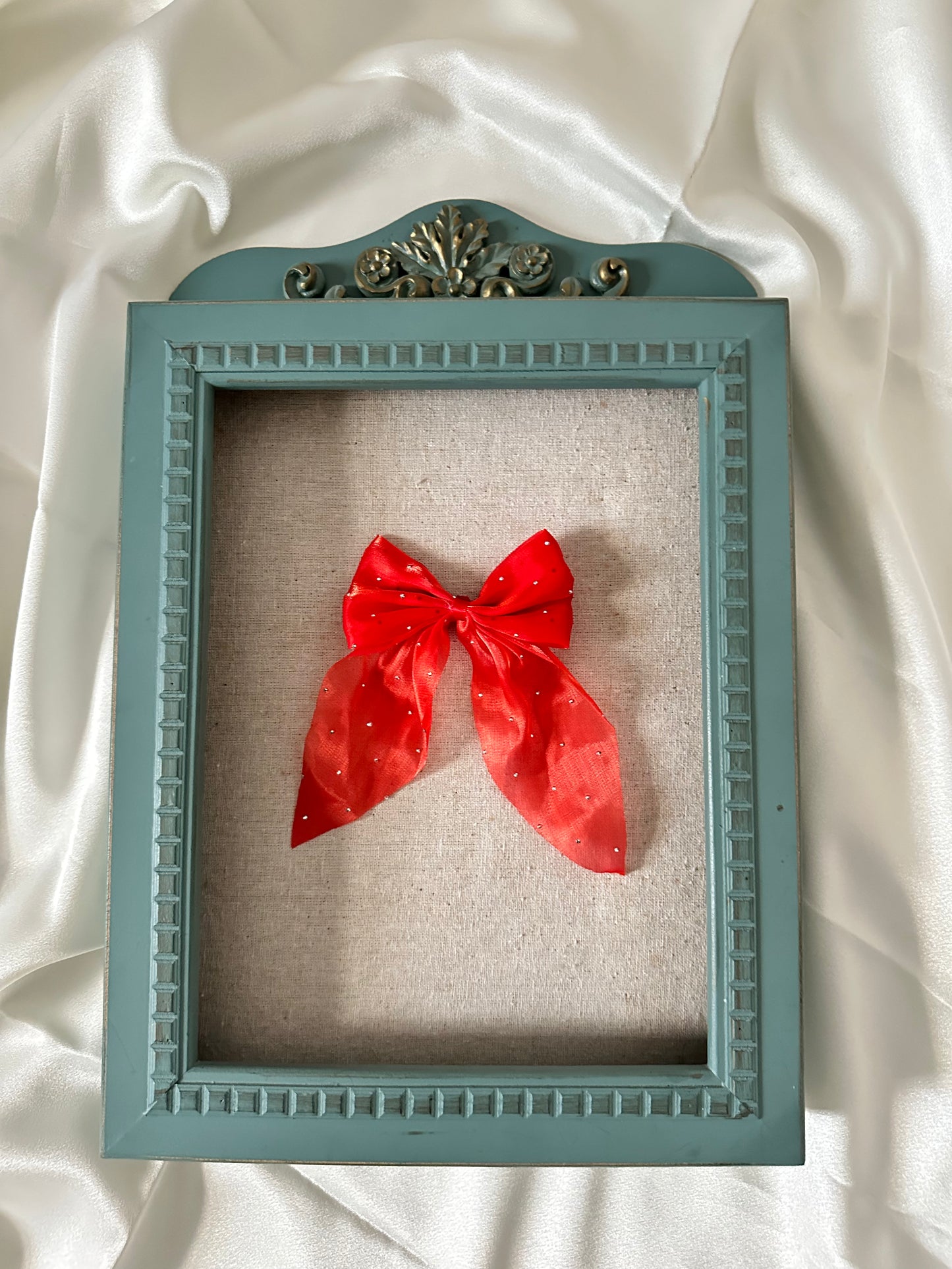 Fairy Glitter Chiffon Bow Clip