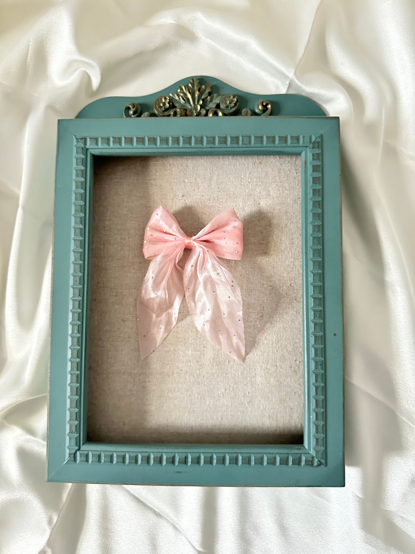 Fairy Glitter Chiffon Bow Clip