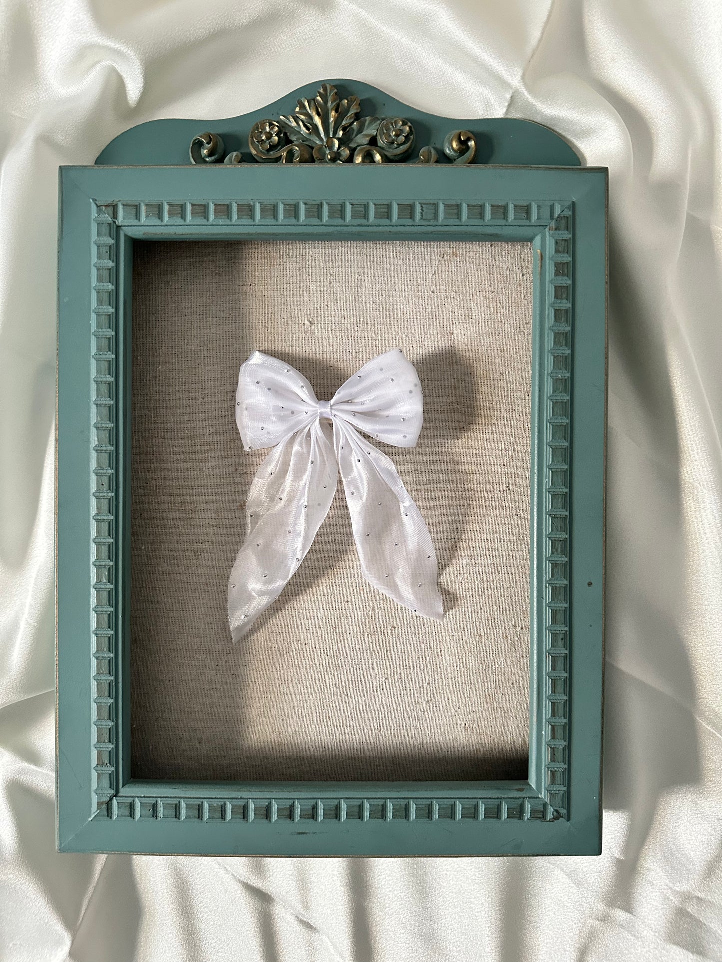 Fairy Glitter Chiffon Bow Clip