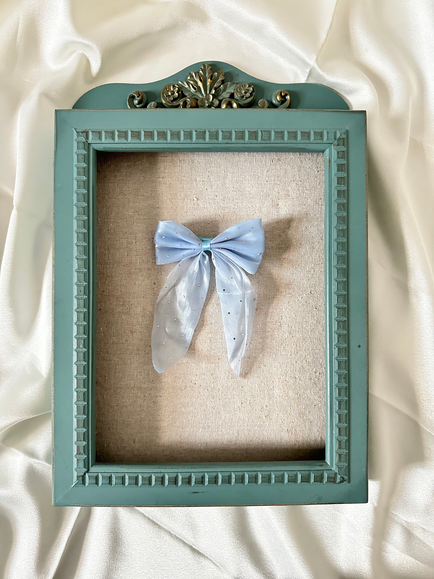 Fairy Glitter Chiffon Bow Clip