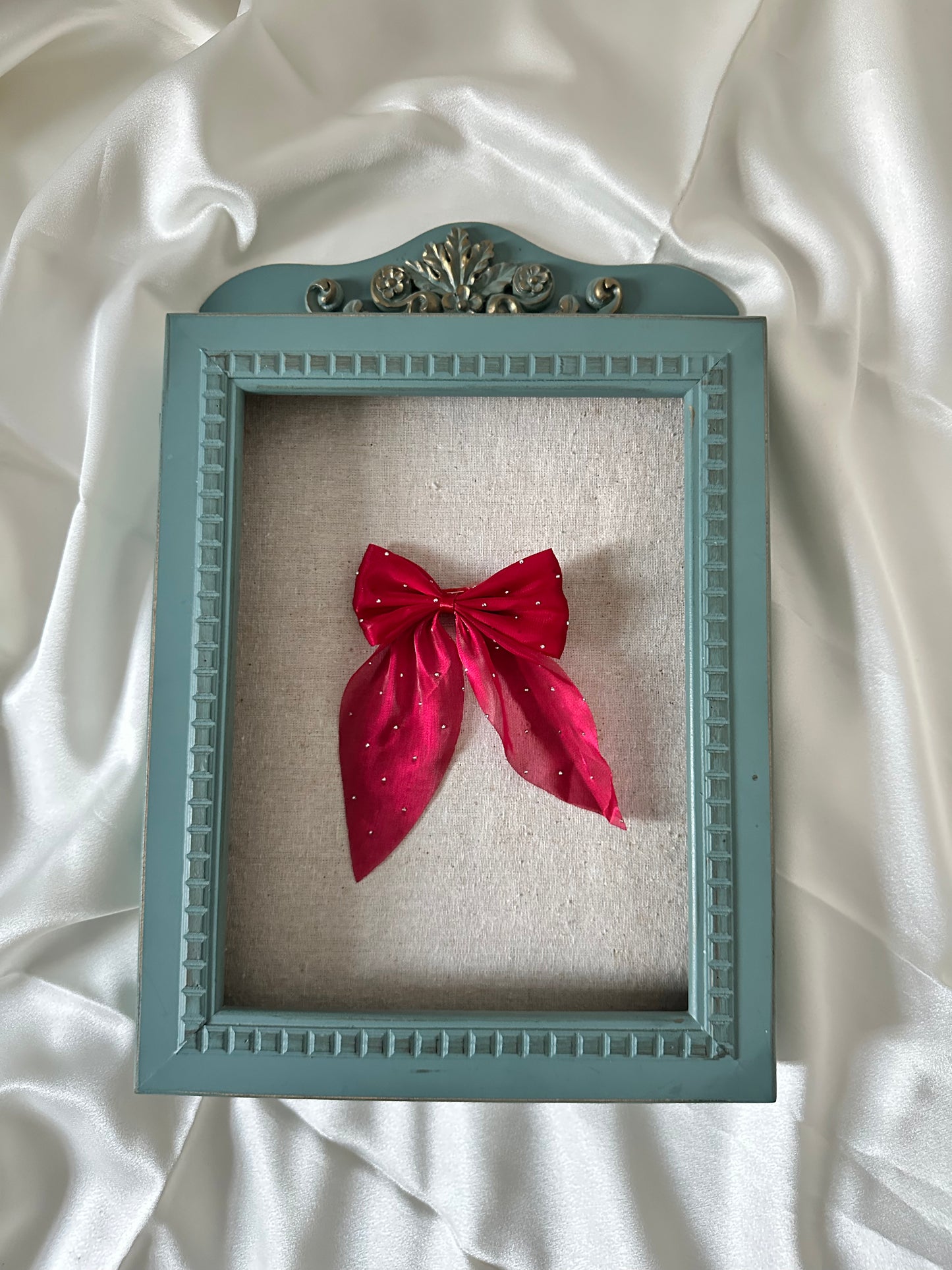 Fairy Glitter Chiffon Bow Clip