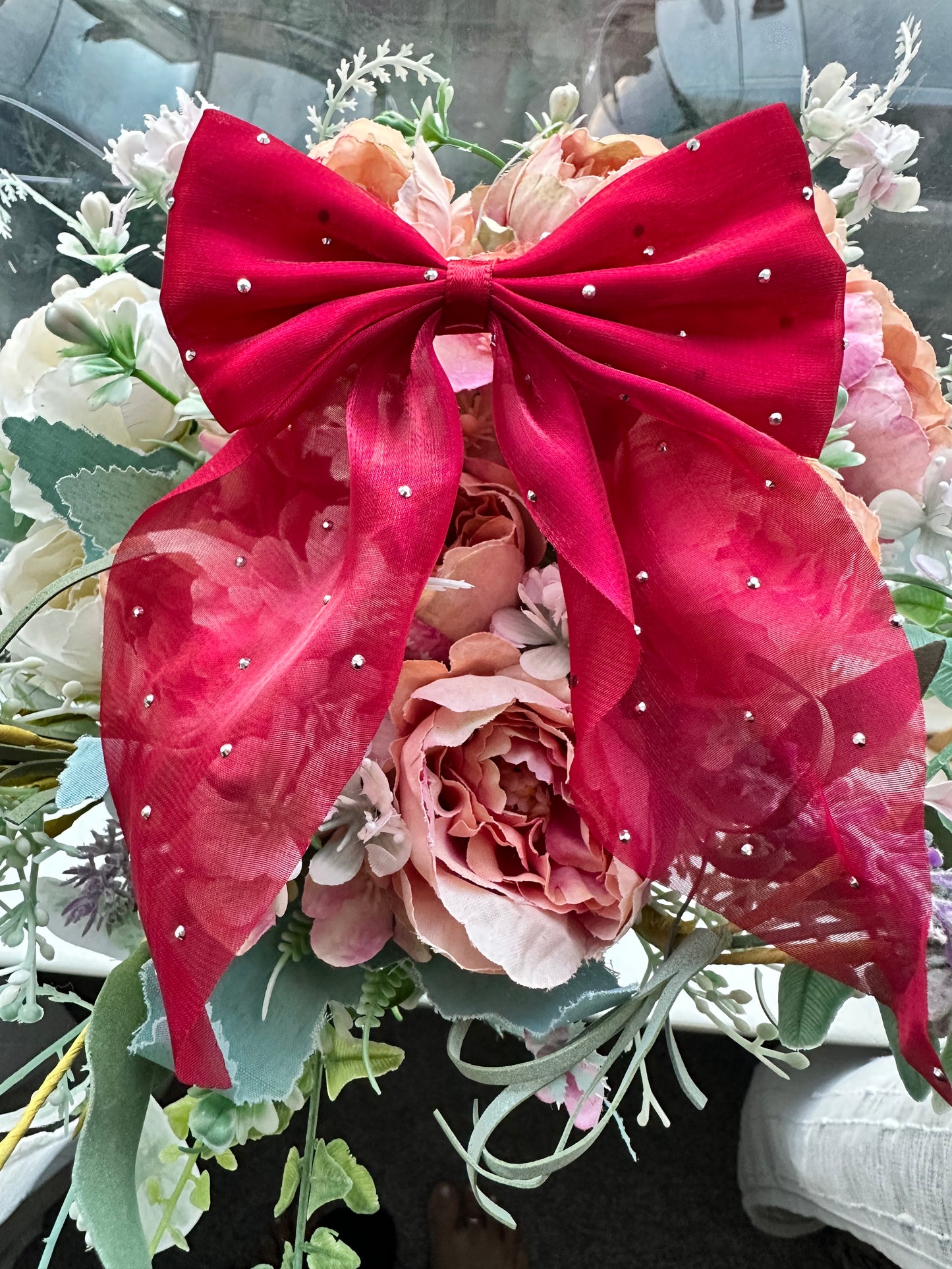 Fairy Glitter Chiffon Bow Clip
