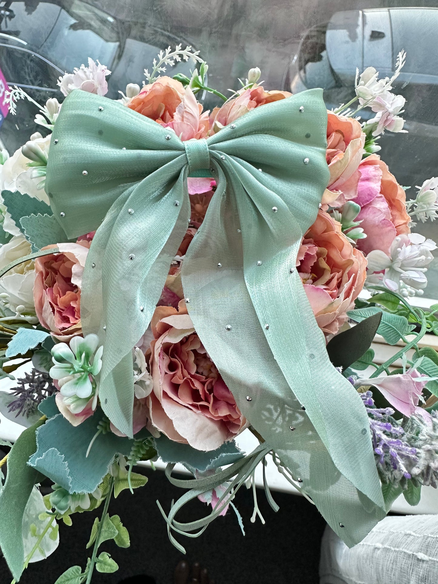 Fairy Glitter Chiffon Bow Clip