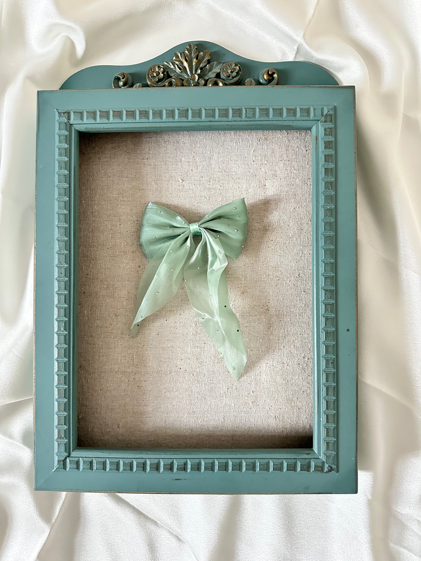 Fairy Glitter Chiffon Bow Clip