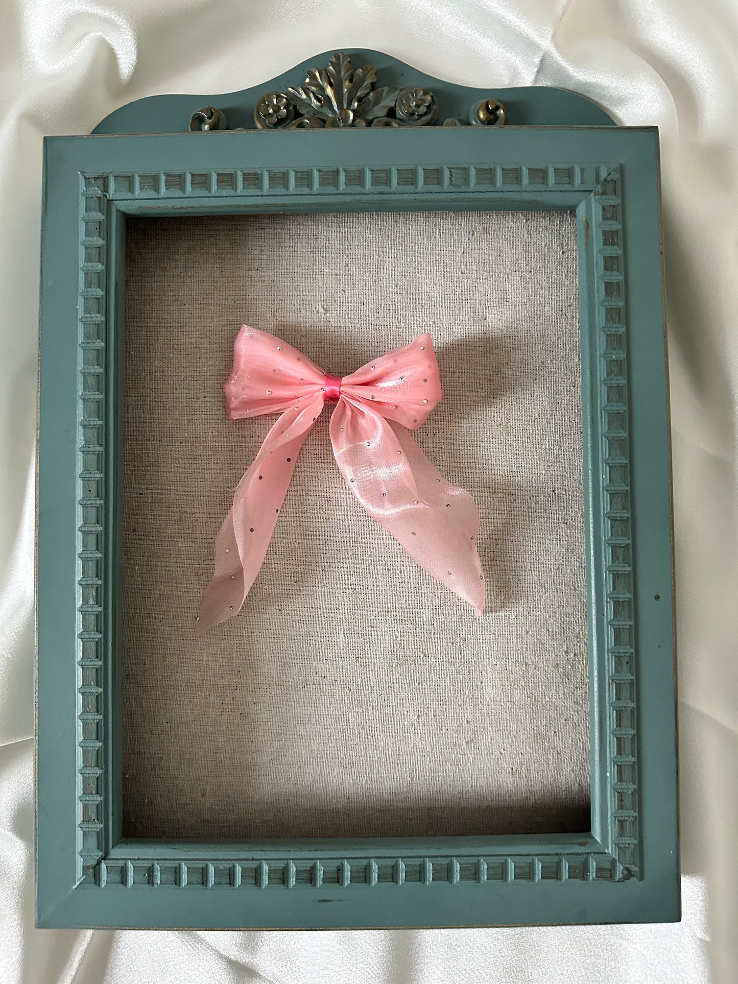 Fairy Glitter Chiffon Bow Clip