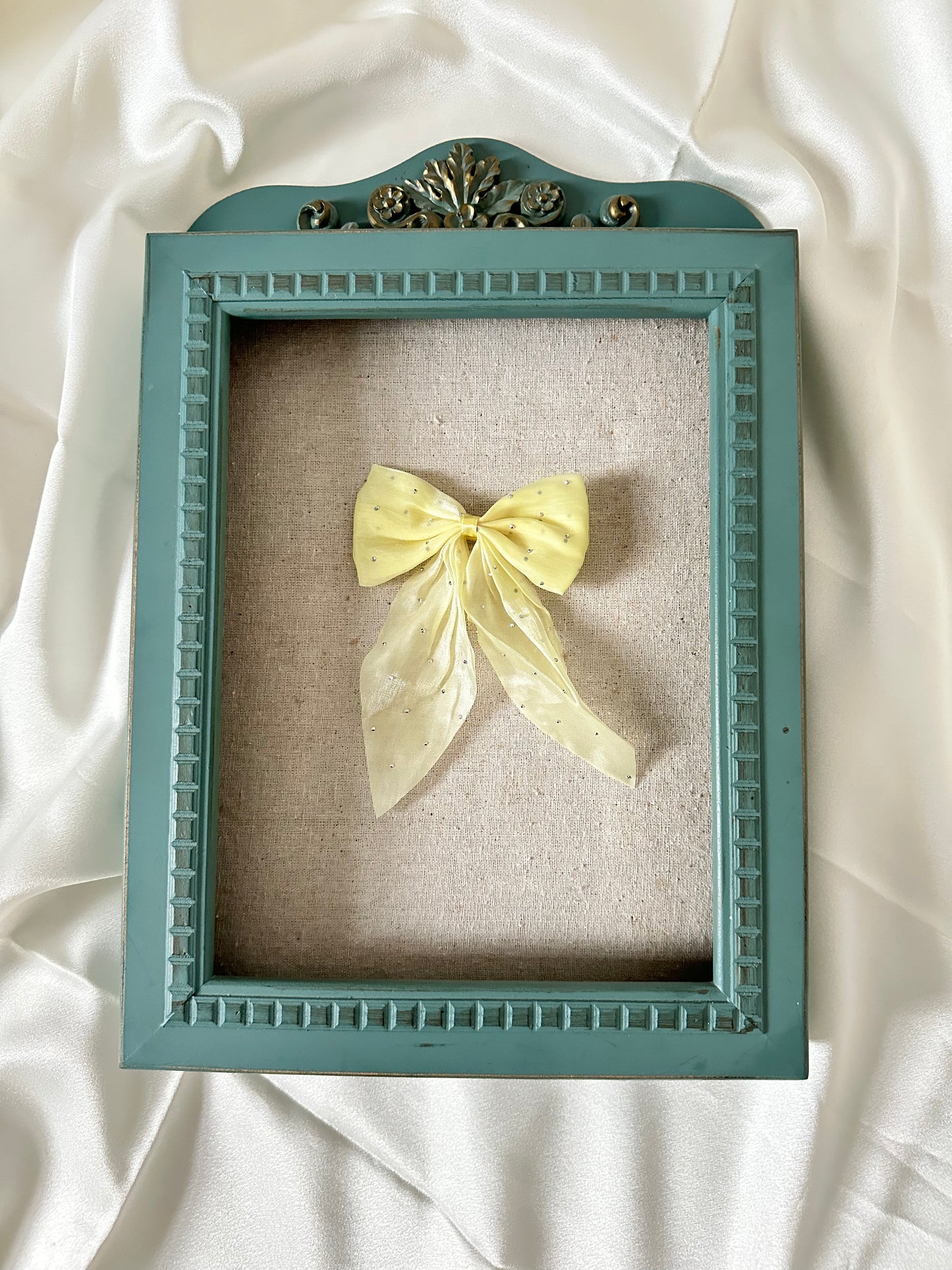 Fairy Glitter Chiffon Bow Clip