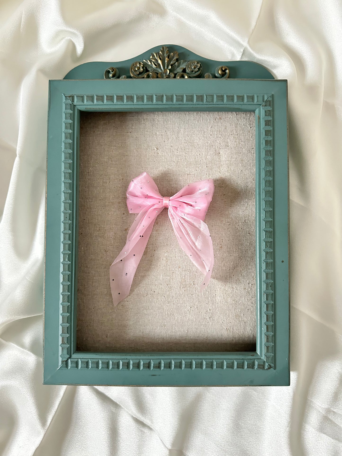 Fairy Glitter Chiffon Bow Clip