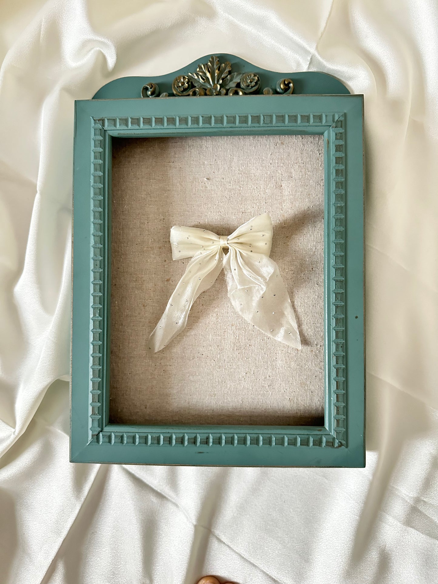 Fairy Glitter Chiffon Bow Clip