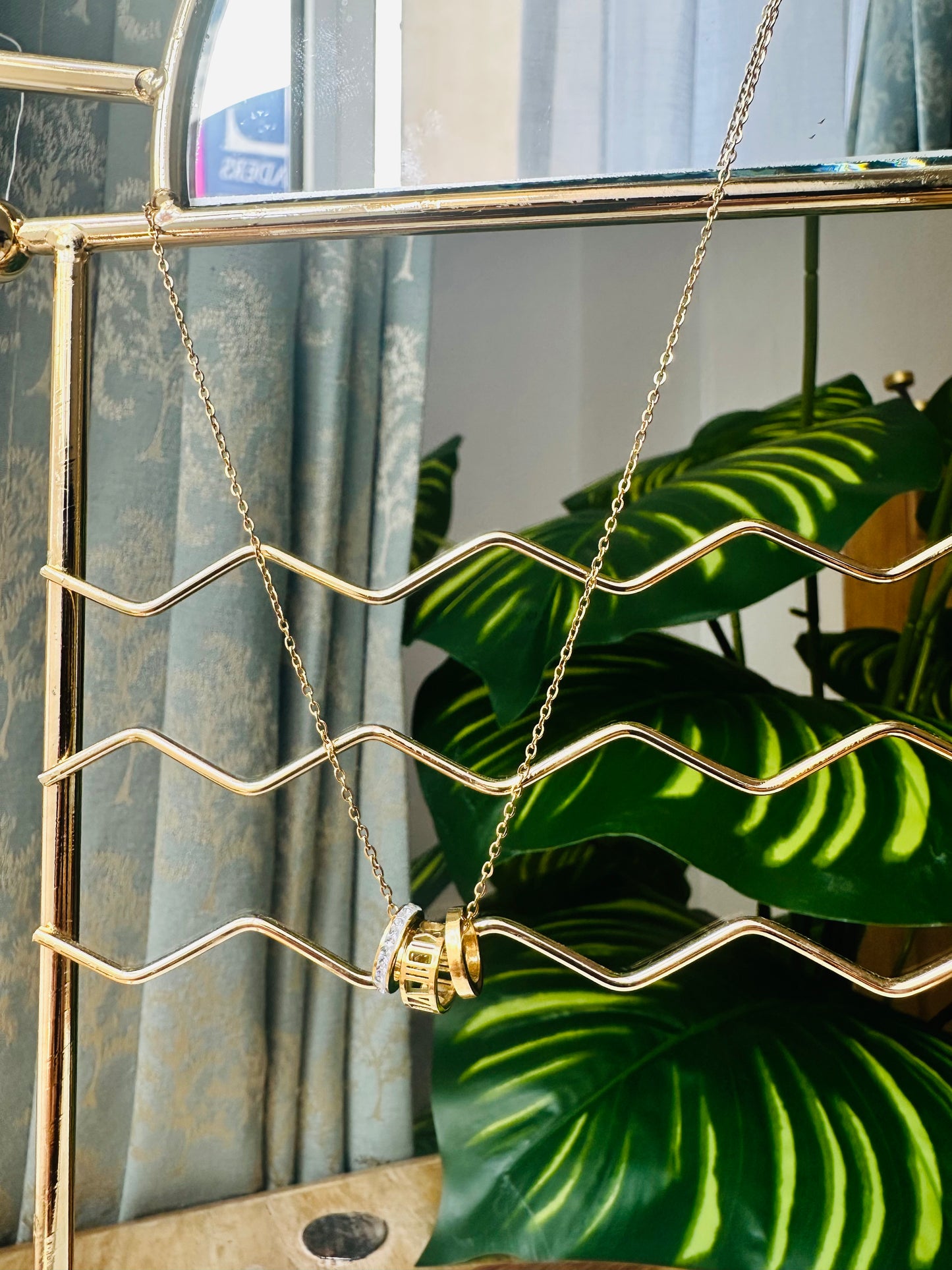 Triple Hoop Golden Elegance Necklace