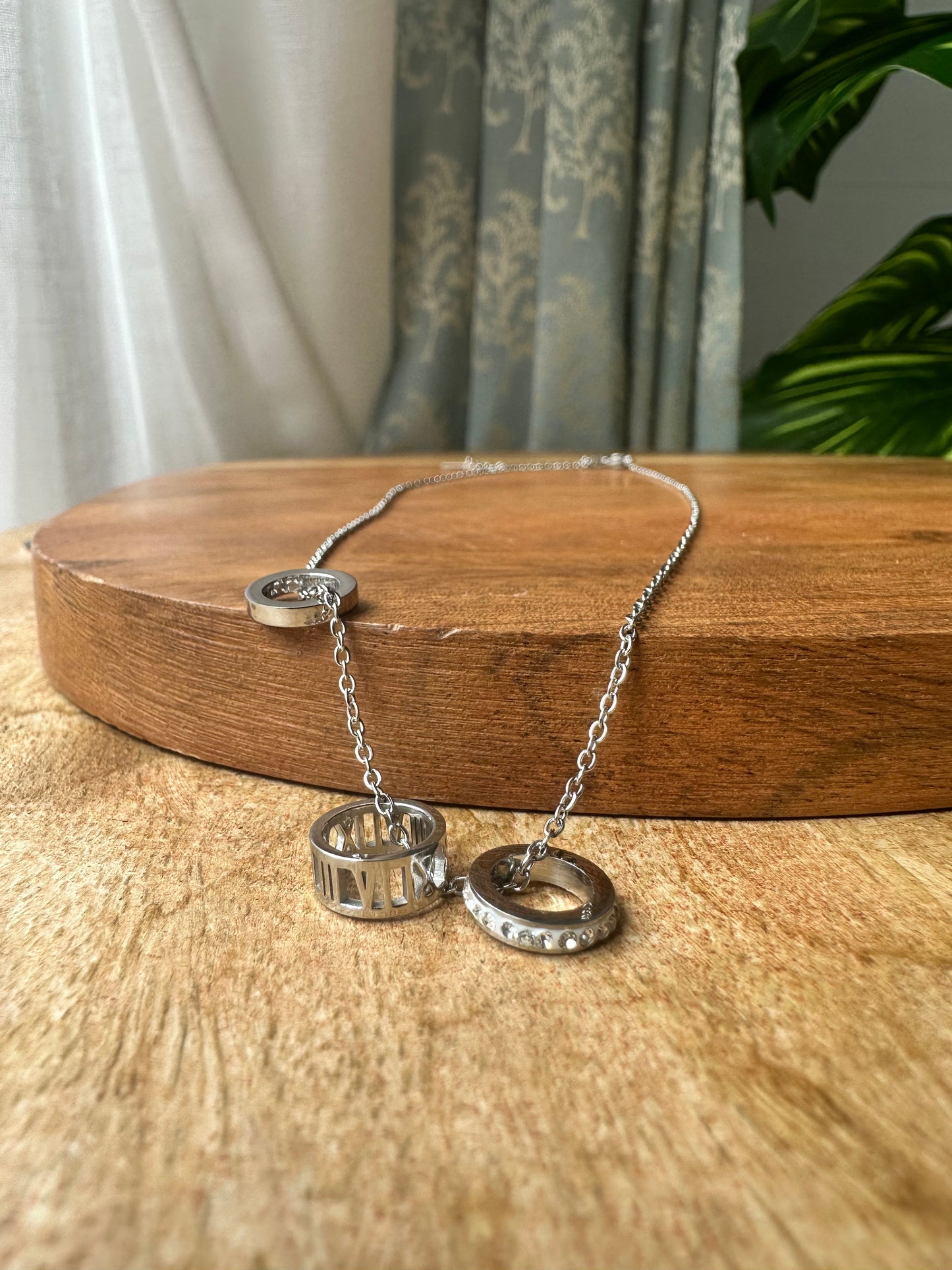 Triple Hoop Silver Elegance Necklace