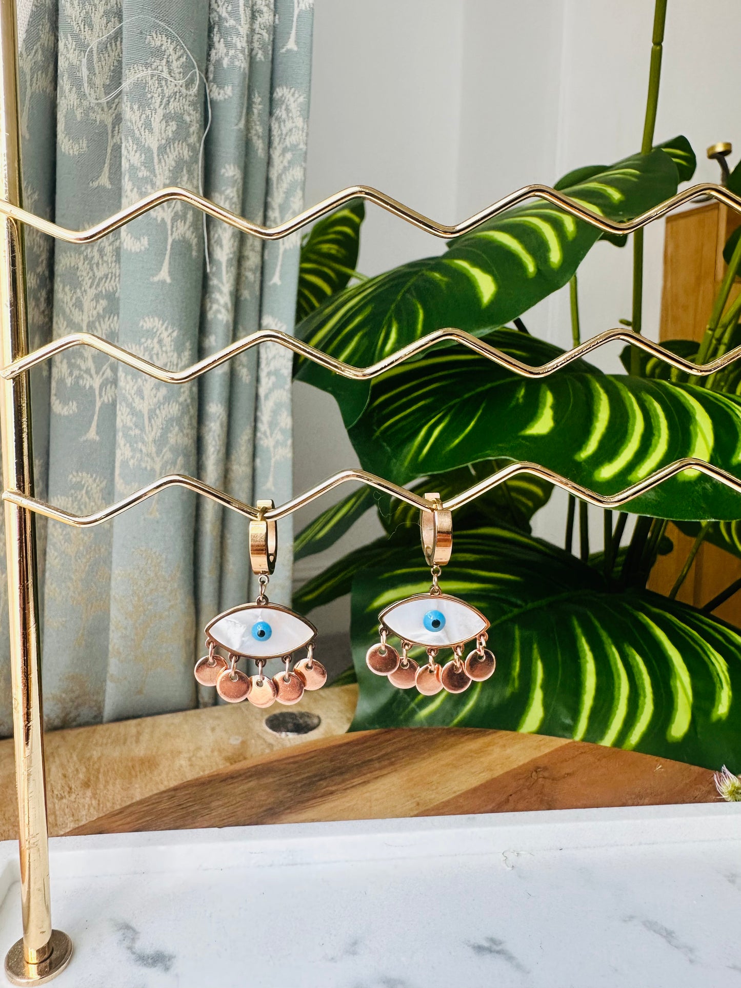 Evil Eye Drop Earrings