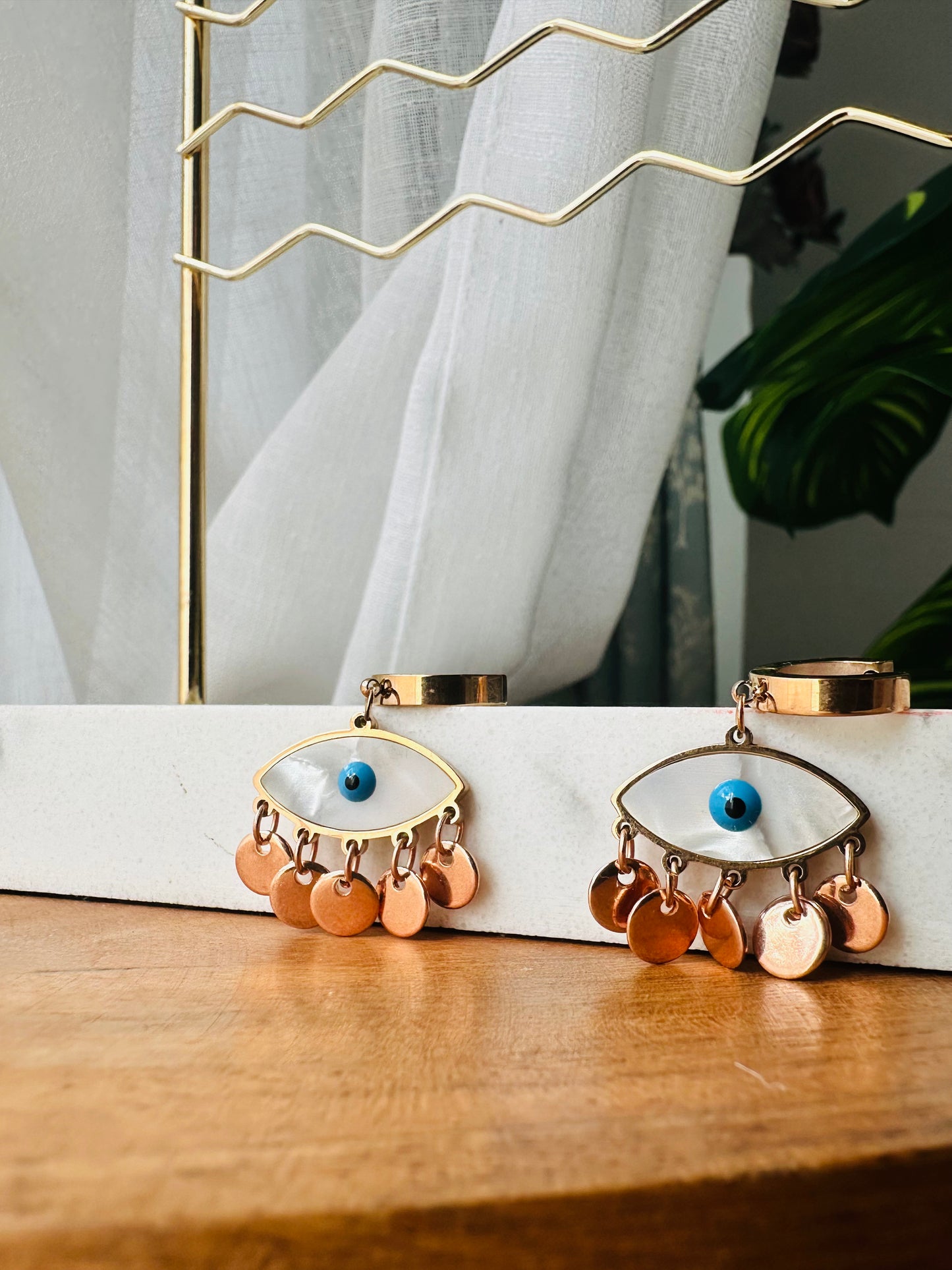 Evil Eye Drop Earrings
