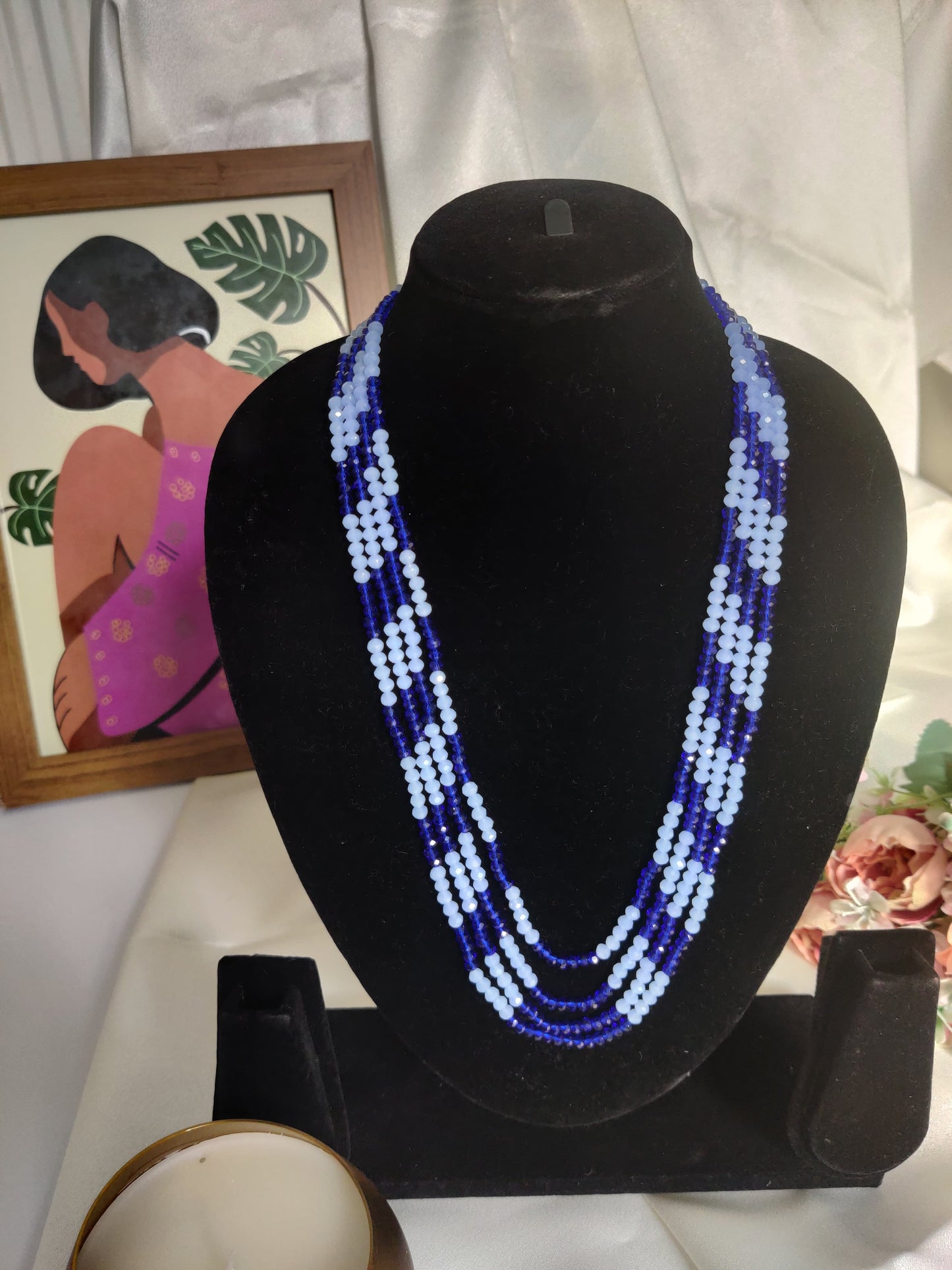 Majestic Waterfall Layered Beaded Necklace