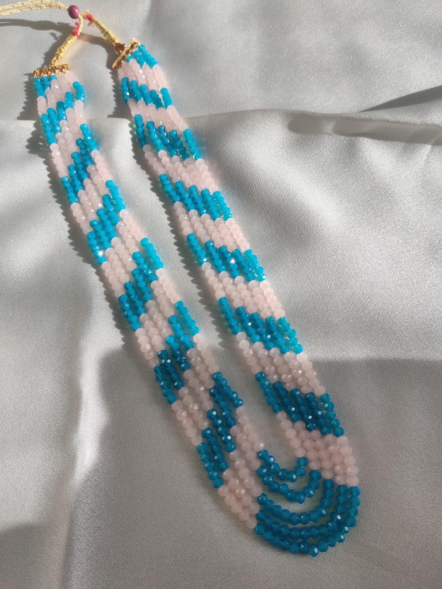 Polar Prism Layered Beaded Necklace