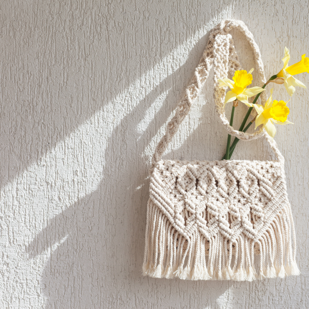 Handmade bag crafted by women artisan