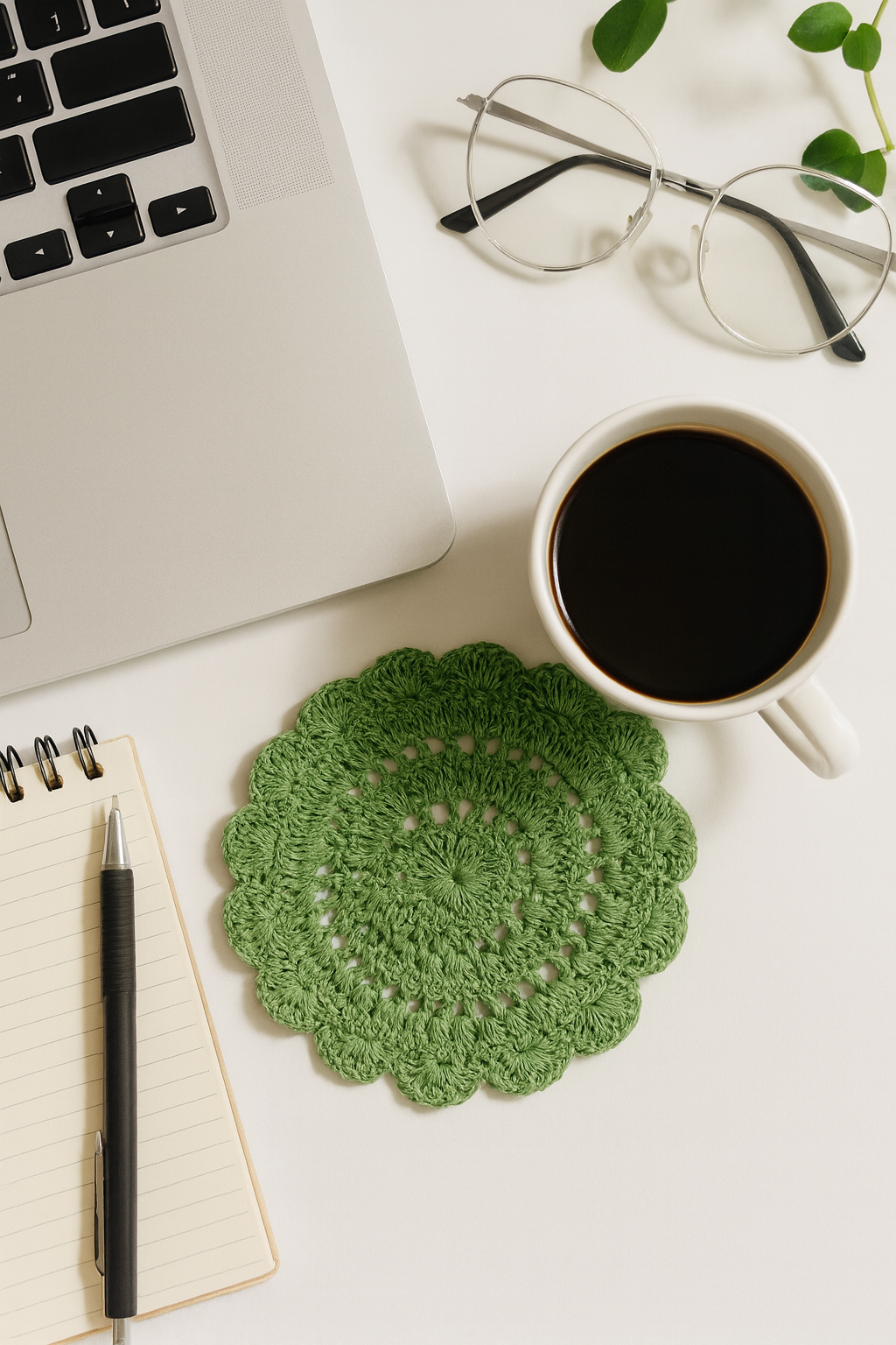 Mandala Handmade Crochet Coaster