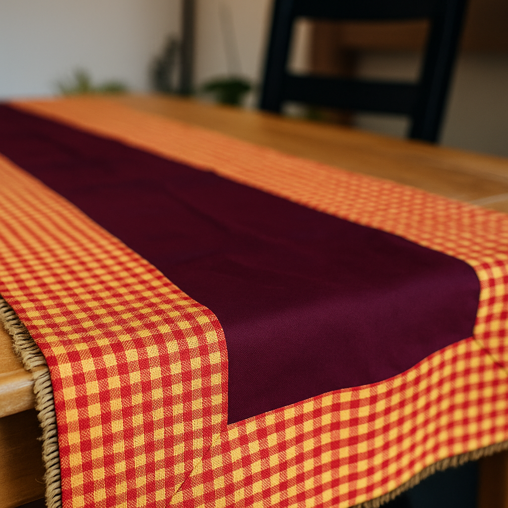 Crimson Harvest Handmade Table Runner