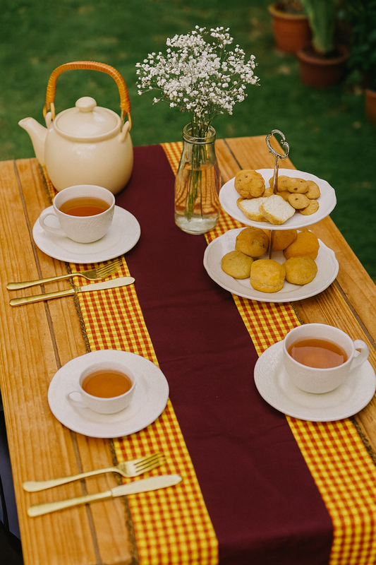 Crimson Harvest Handmade Table Runner