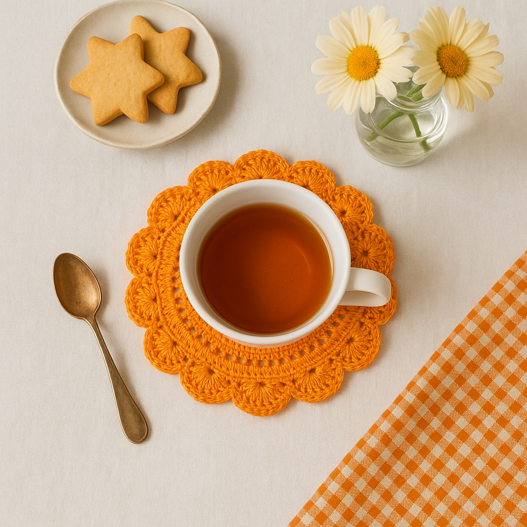 Mandala Handmade Crochet Coaster