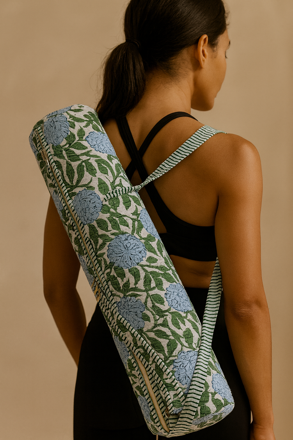 Prakriti Quilted  Handmade Yoga Mat Cover