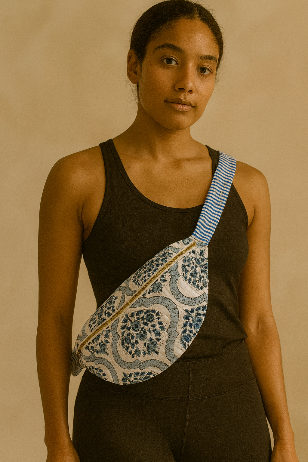 Jharokha Handmade Quilted Bum Bag