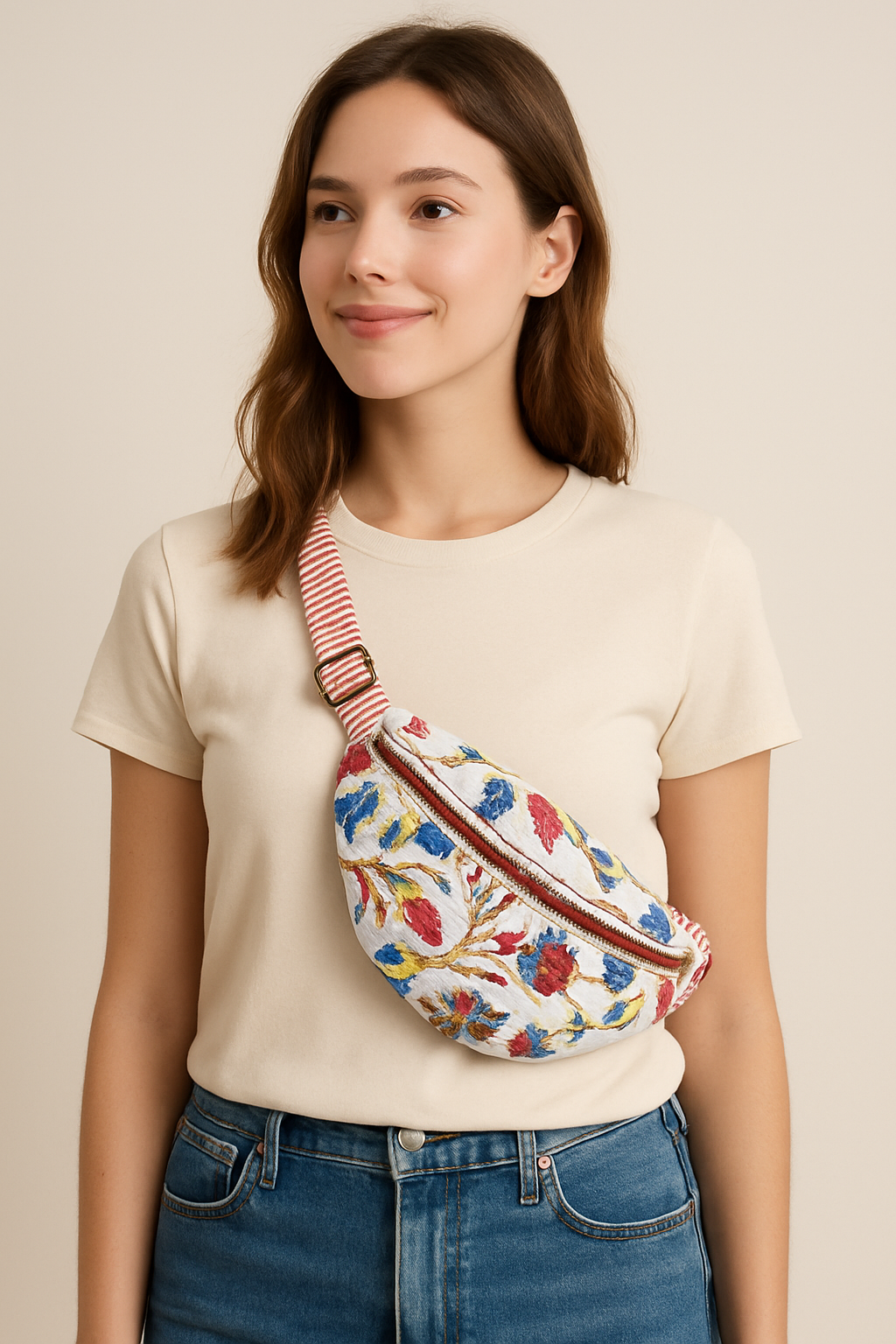 Sylvi Hanmdade Quilted Bum Bag