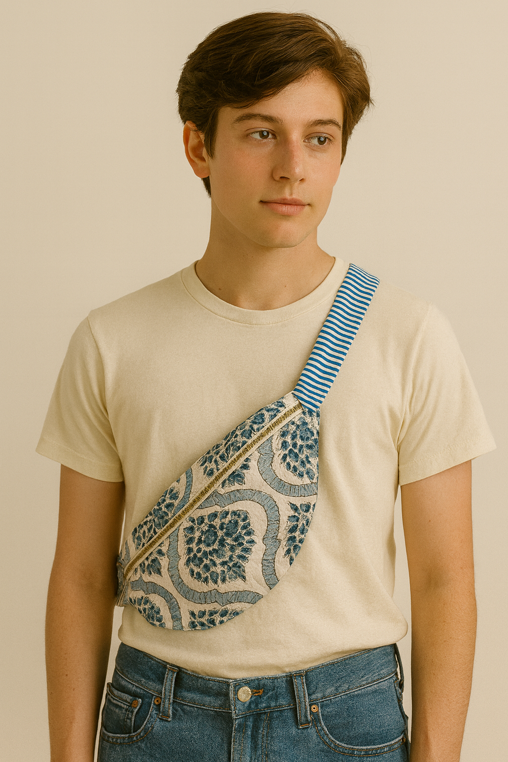 Jharokha Handmade Quilted Bum Bag