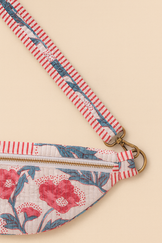 Rosalie Handmade Quilted Bum Bag