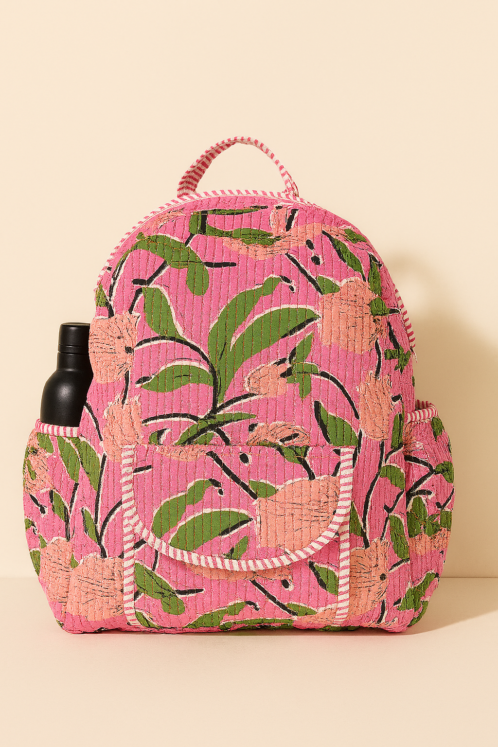 Blush & Bloom Handmade Quilted Backpack