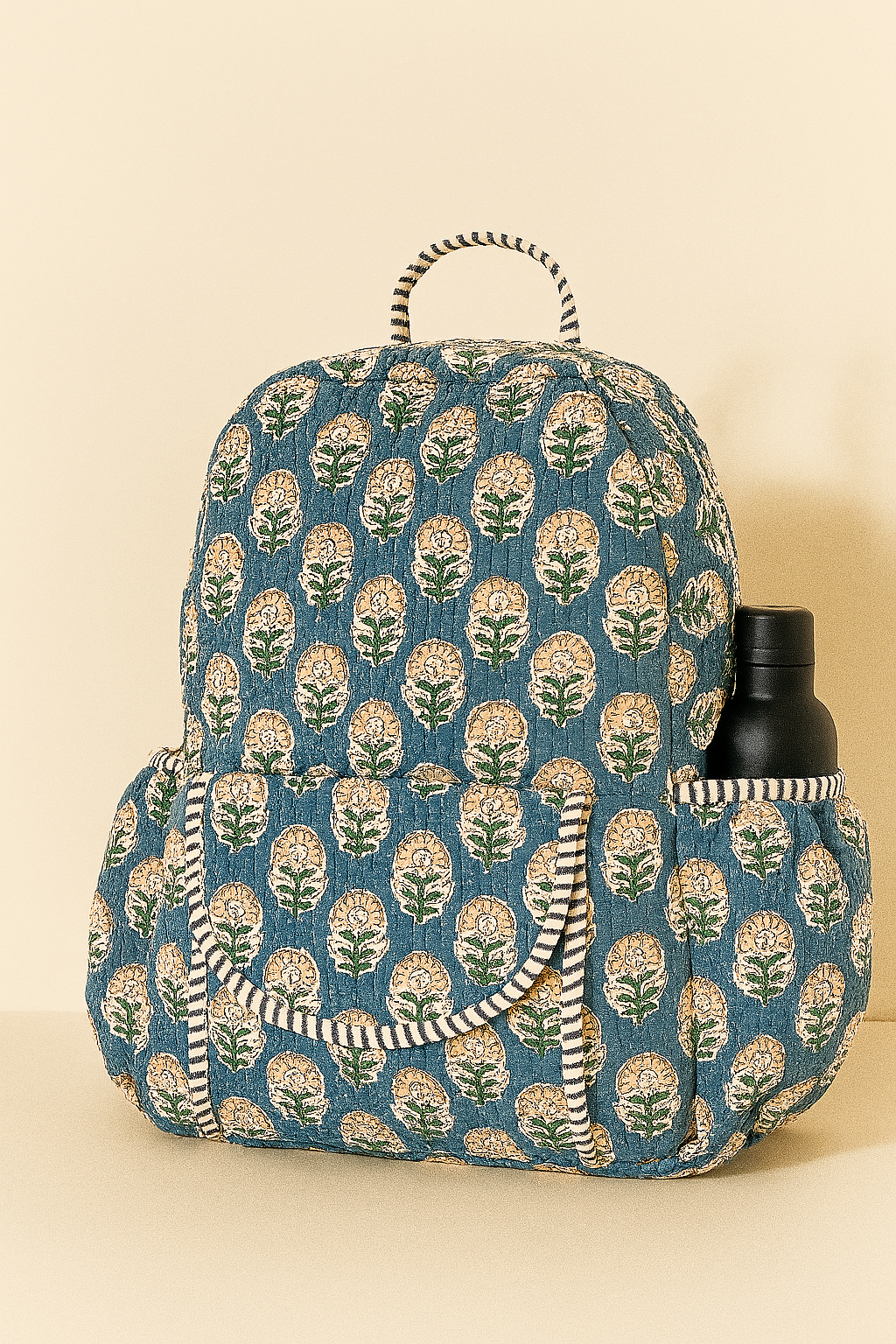 Bluebells Handmade Quilted Backpack