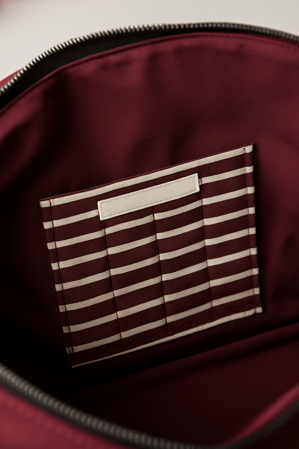 Stripes of Soho Handmade Duffle Handbag