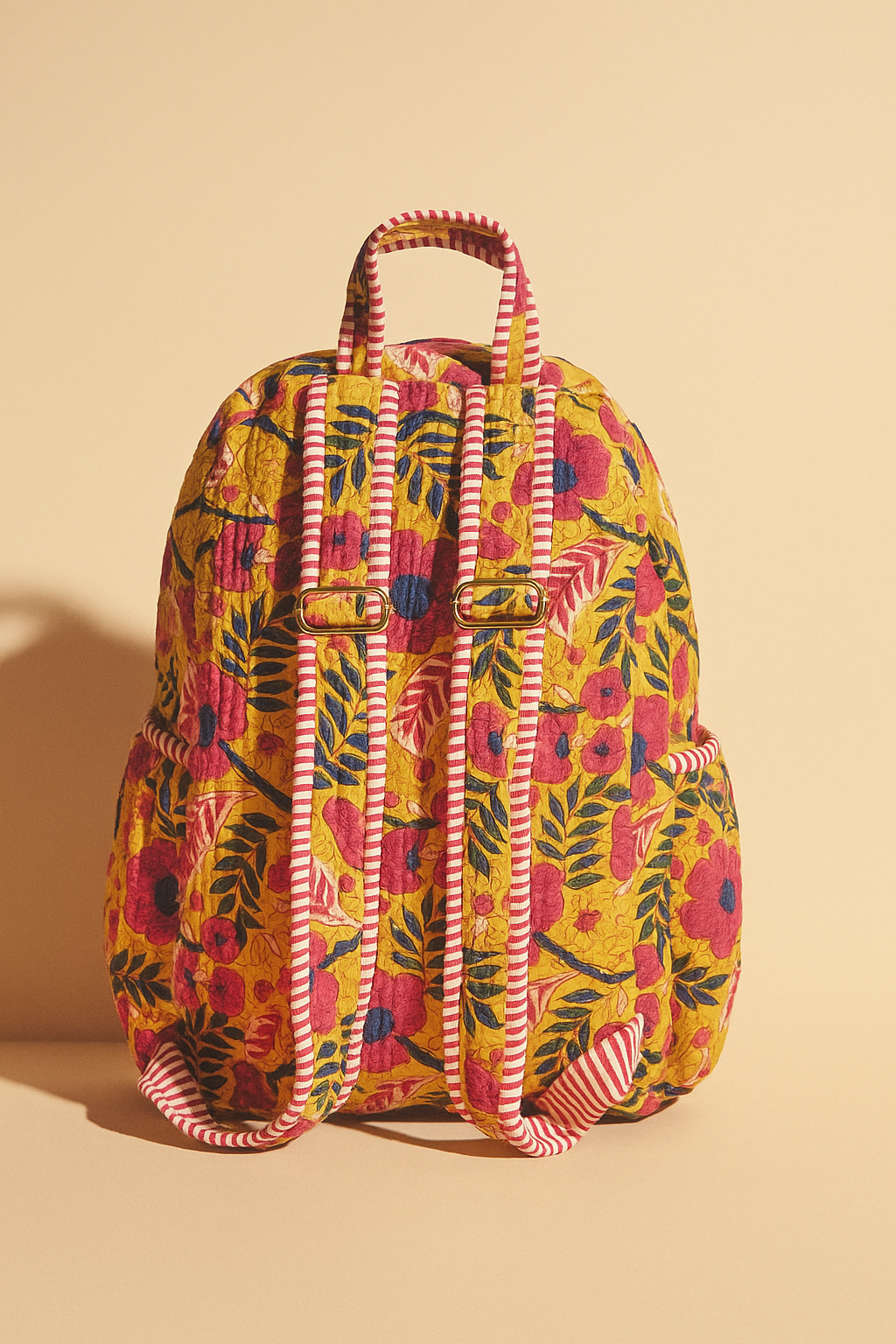 Peony Handmade Quilted Backpack