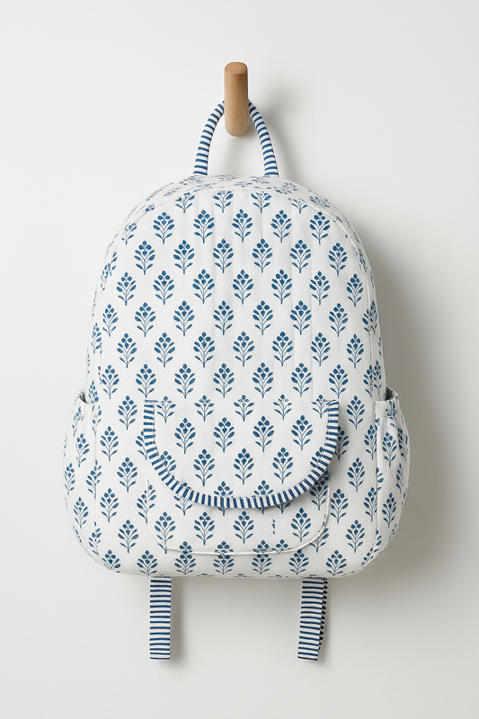 Morning Glory Handmade Quilted Backpack