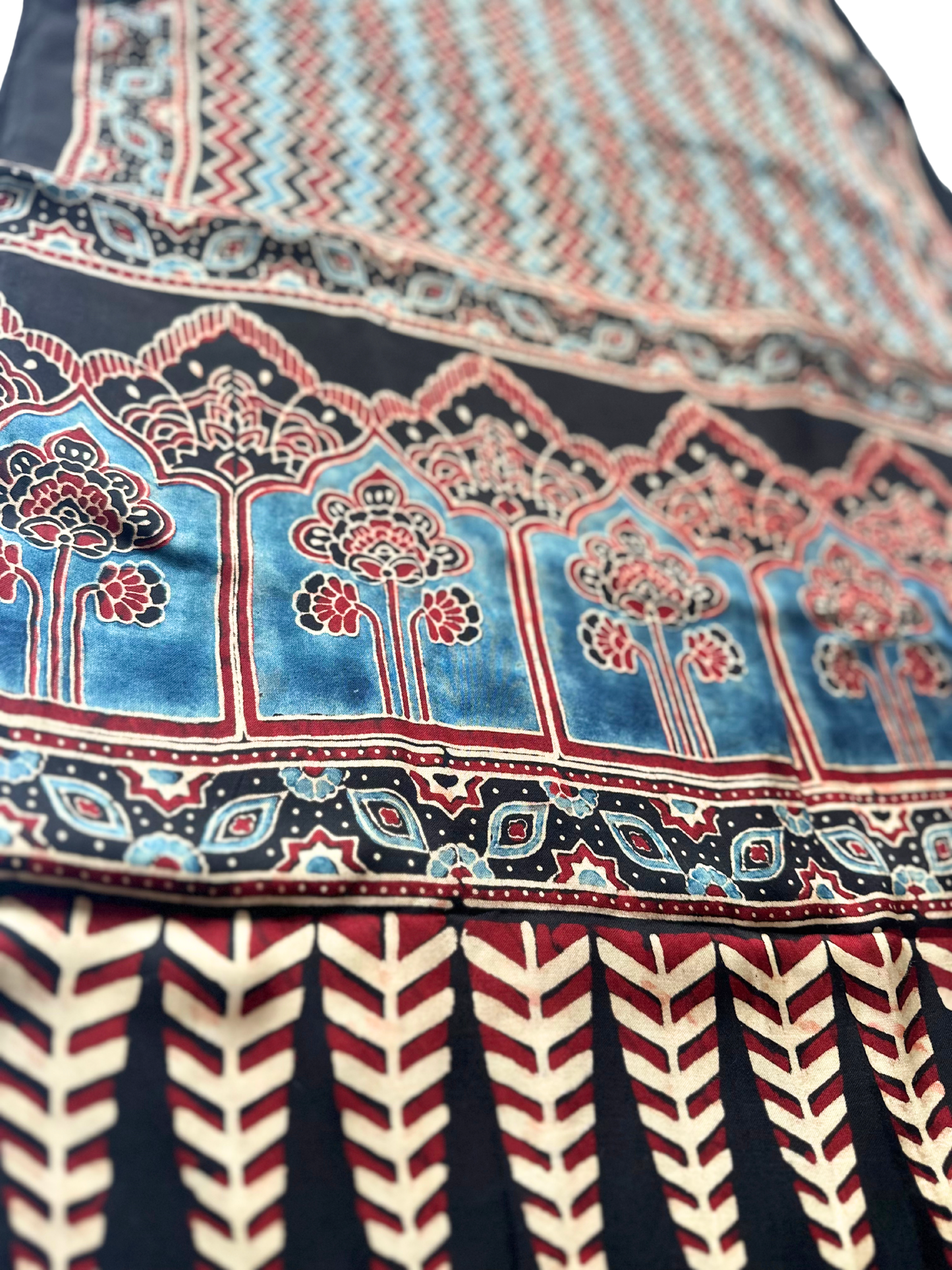 Mirage Ajrakh Silk Stole
