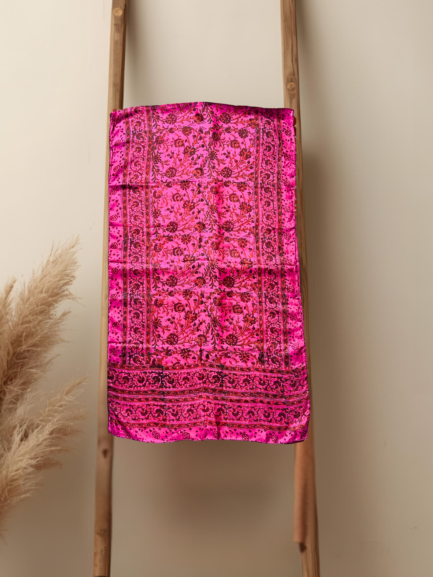 Roselle 100% Silk Floral Scarf