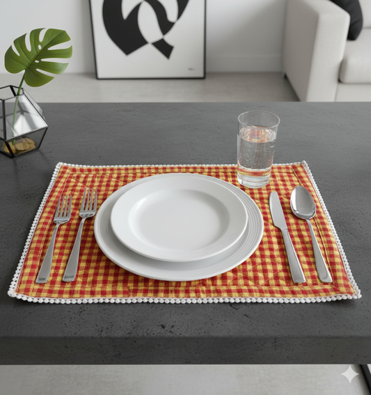 Golden Hour Quilted Placement Mats Set of 4