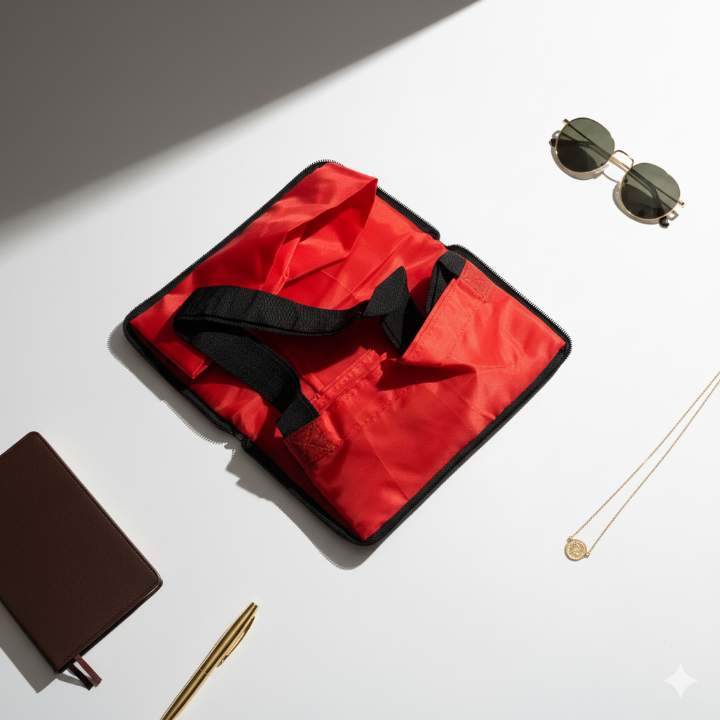 Orange & Black Checks Zip Flip 2-in-1 Convertible Shopper Bag