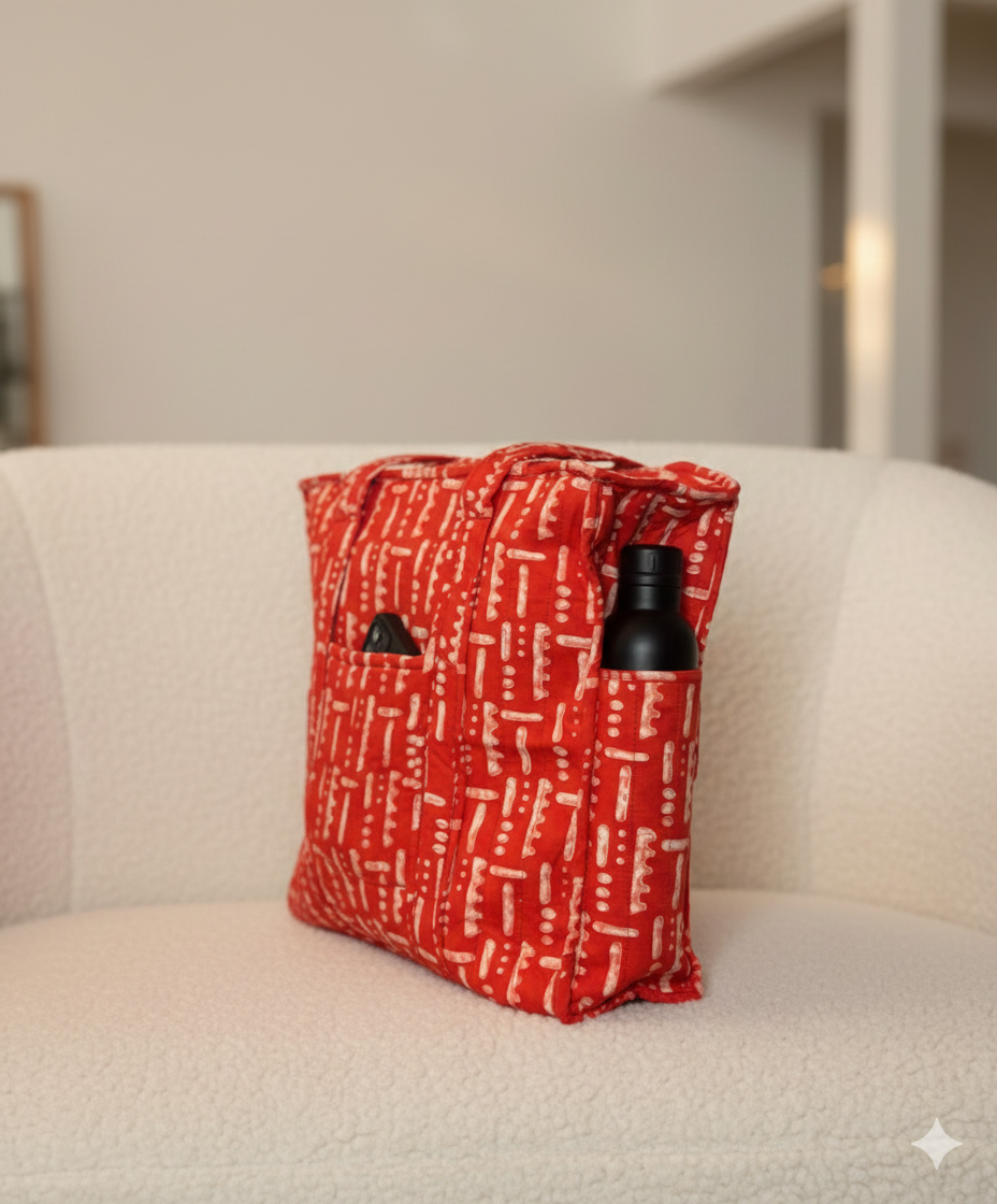 Pac Man Handmade Zipper Shoulder Bag with Bottle Holder Pocket