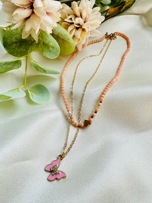 Butterfly Love Layered Necklace