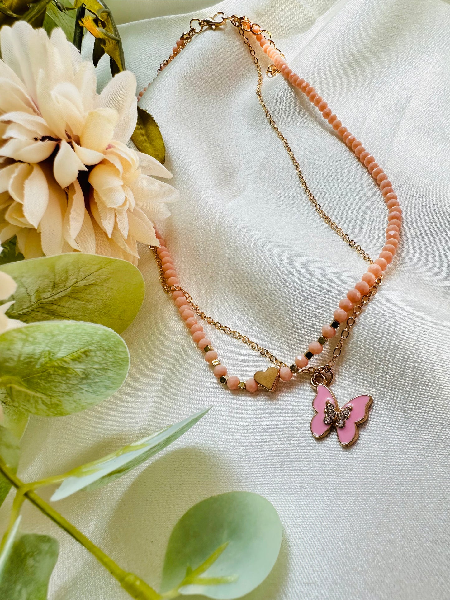 Butterfly Love Layered Necklace