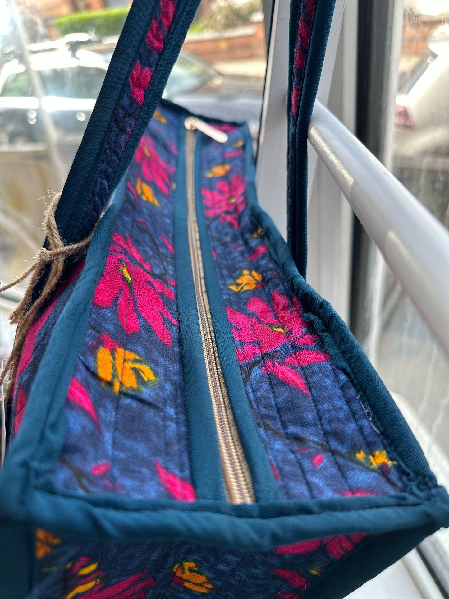 Nightingale Handmade Zipper Shoulder Bag with tassel