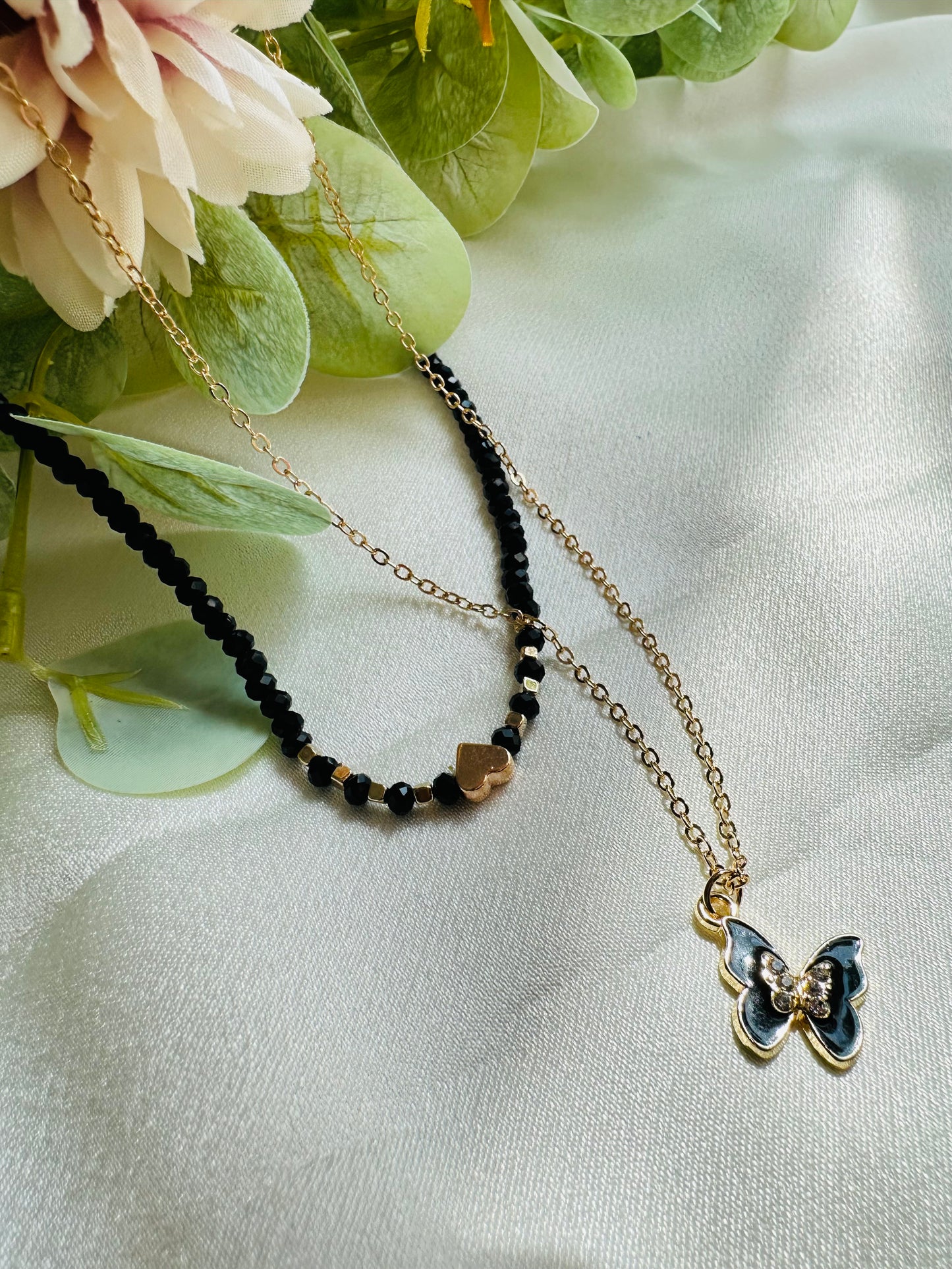 Butterfly Love Layered Necklace