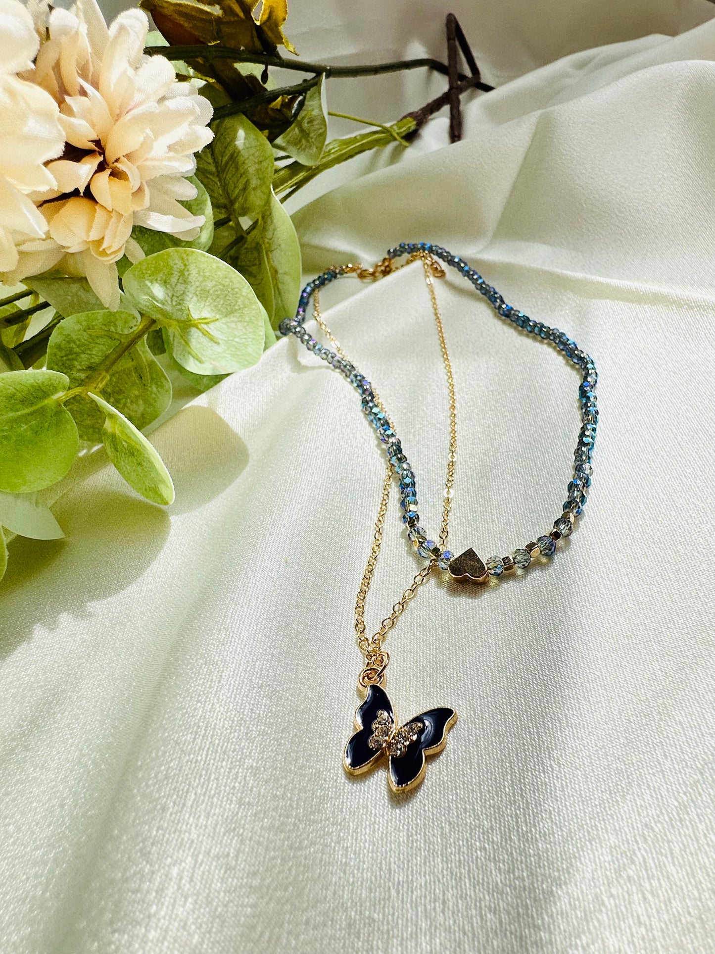 Butterfly Love Layered Necklace