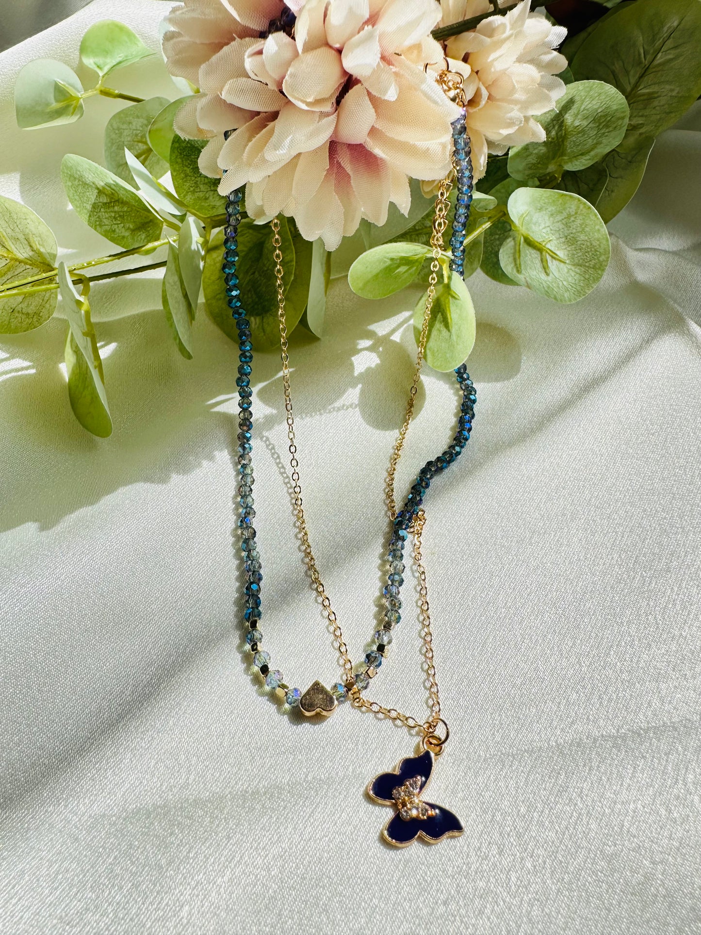 Butterfly Love Layered Necklace