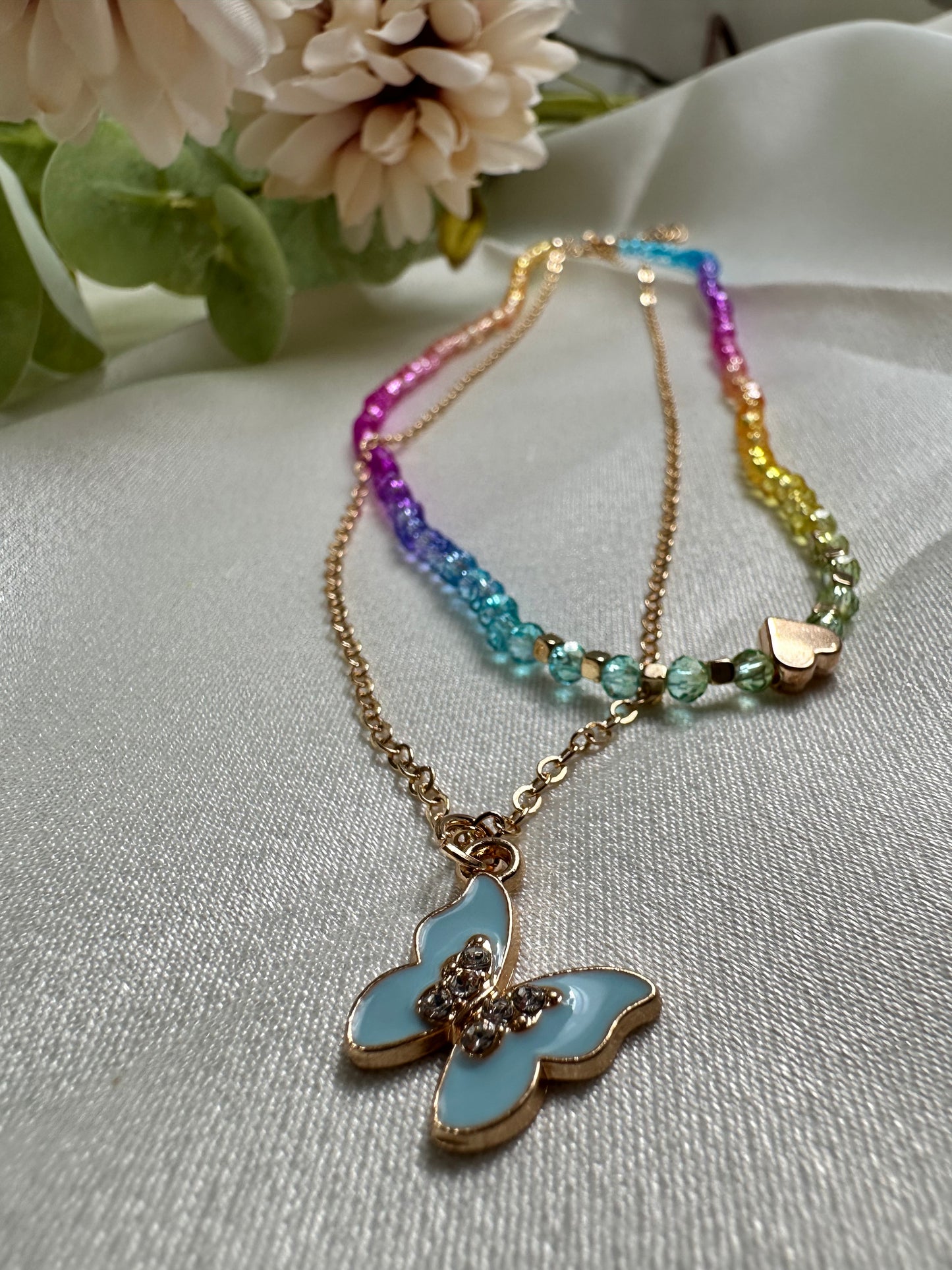 Butterfly Love Layered Necklace