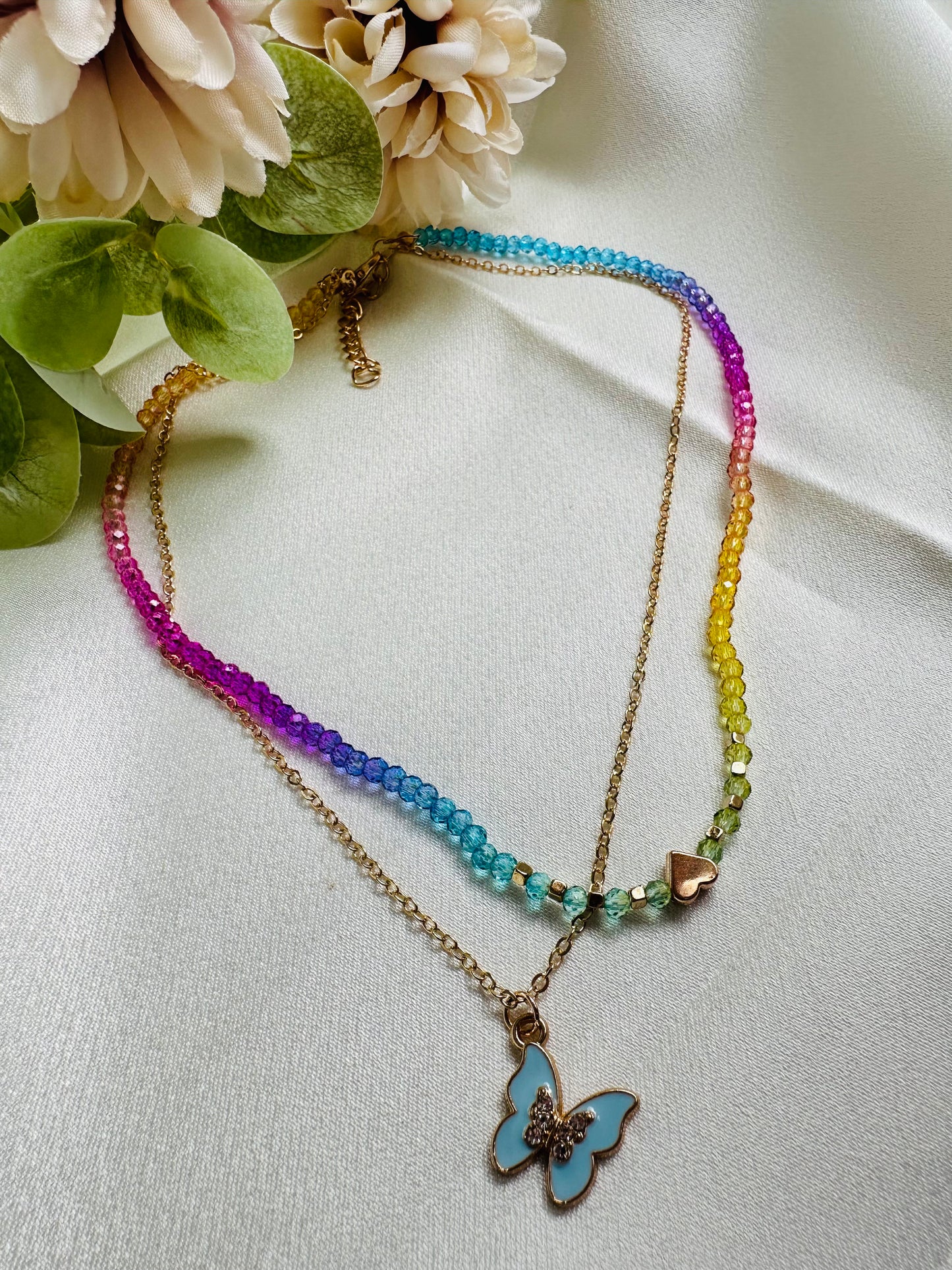 Butterfly Love Layered Necklace