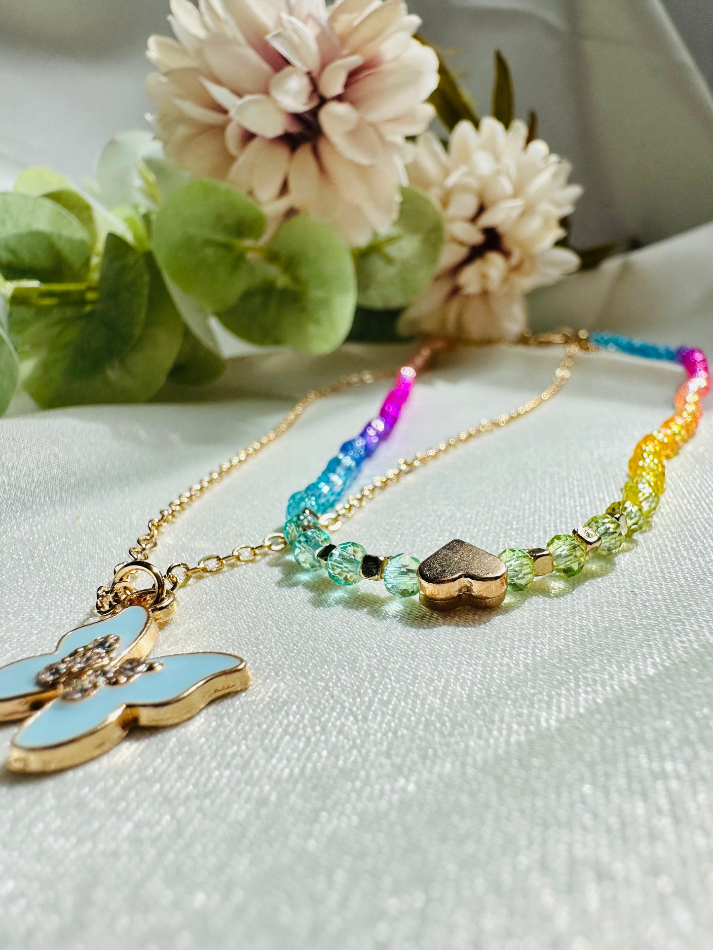 Butterfly Love Layered Necklace