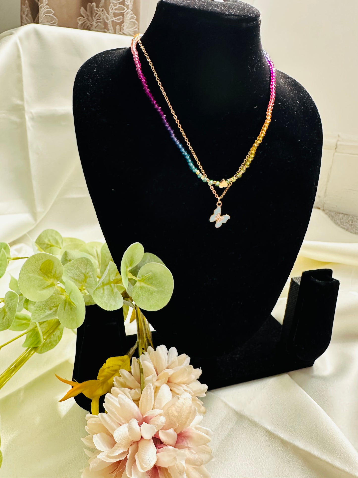 Butterfly Love Layered Necklace