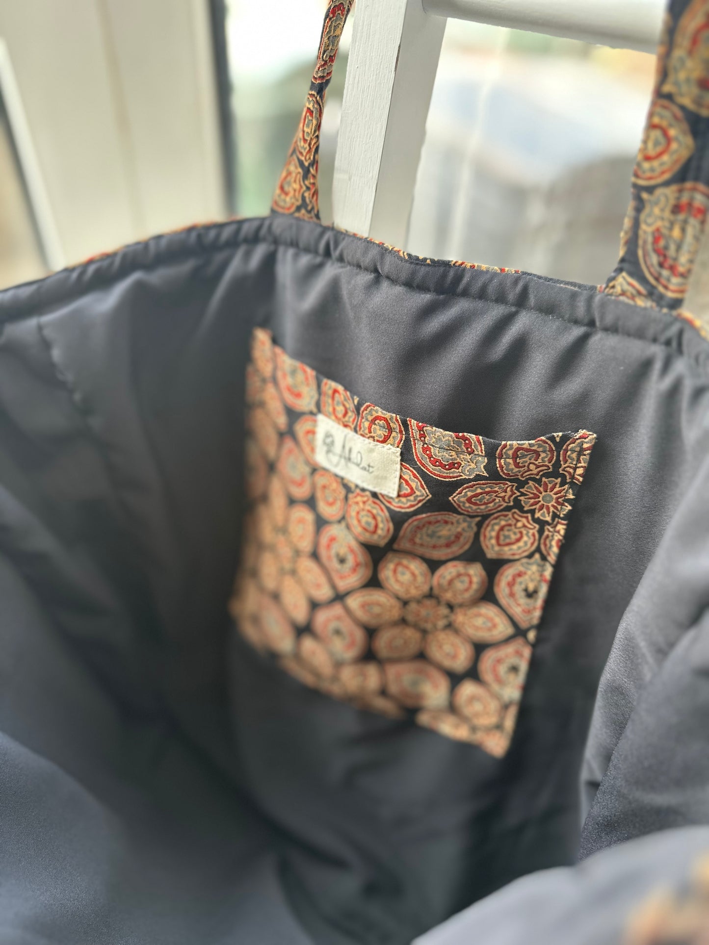 Baag Handmade Tote Bag with tassel and a mini Pouch